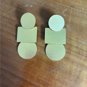 Geometric Brass Earrings